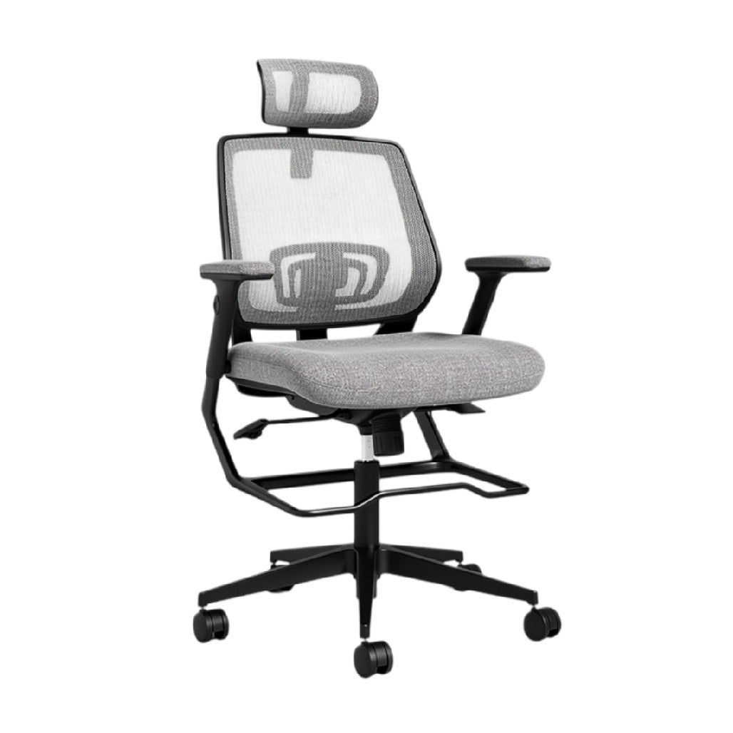 **Ergonomische bureaustoel met ademend mesh en verstelbare rugleuning**